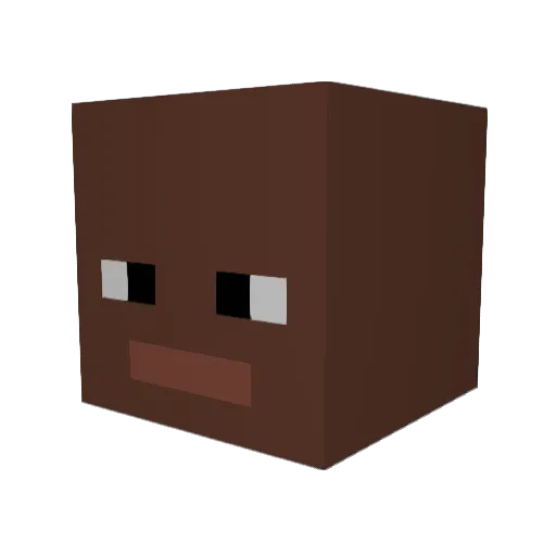 alcaparron Minecraft avatar head, 3D render