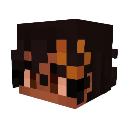 alcataz_ Minecraft avatar head, 3D render