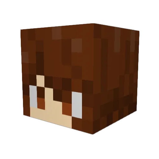 alcedo168 Minecraft avatar head, 3D render