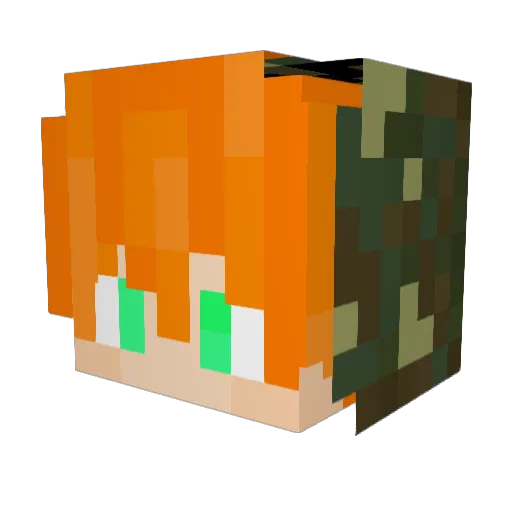 alchas88 Minecraft avatar head, 3D render
