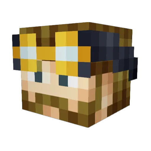 alchemi80 Minecraft avatar head, 3D render