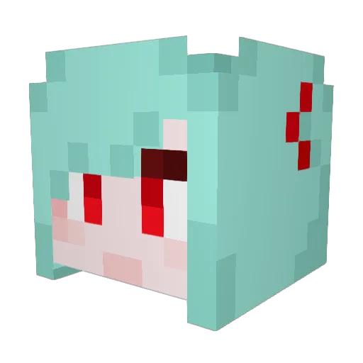 alchemyer Minecraft avatar head, 3D render