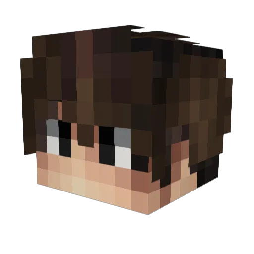 alcore25 Minecraft avatar head, 3D render