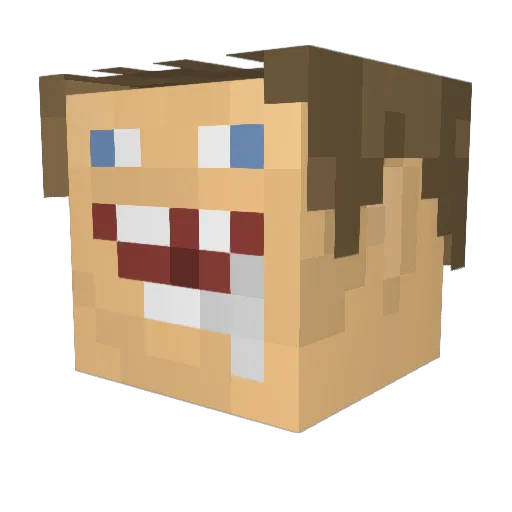 alcsgl Minecraft avatar head, 3D render