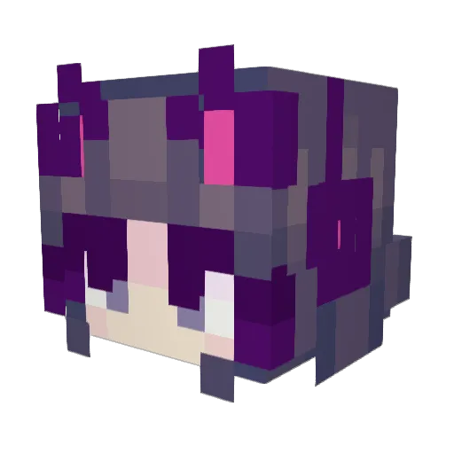 aldanota Minecraft avatar head, 3D render