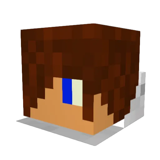 aldezzer Minecraft avatar head, 3D render