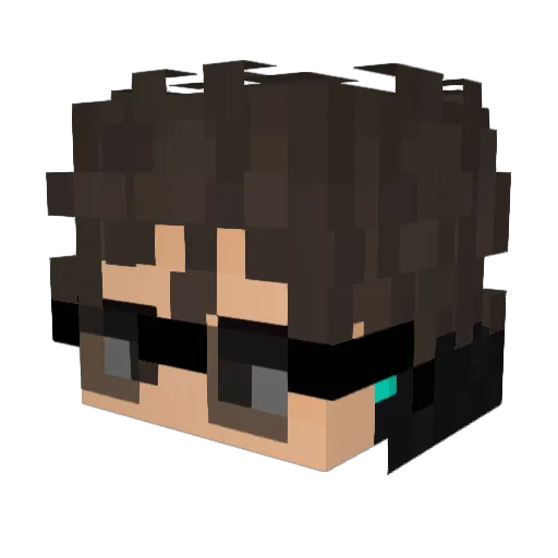aldo_geo Minecraft avatar head, 3D render