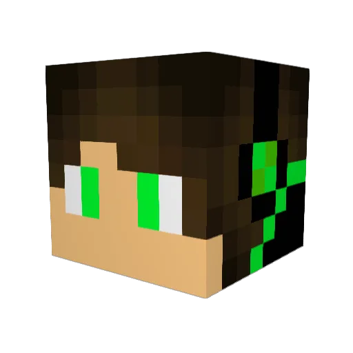 Minecraft-Avatar von aldrigawesome: Kopf als 3D-Render