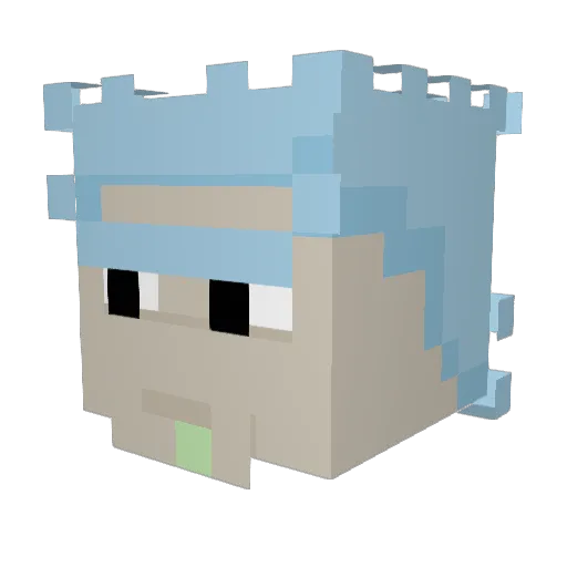 ale_dev Minecraft avatar head, 3D render