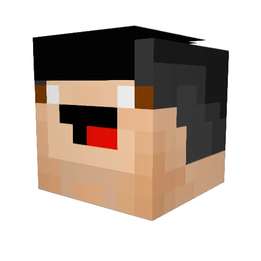 aleadd_75 Minecraft avatar head, 3D render