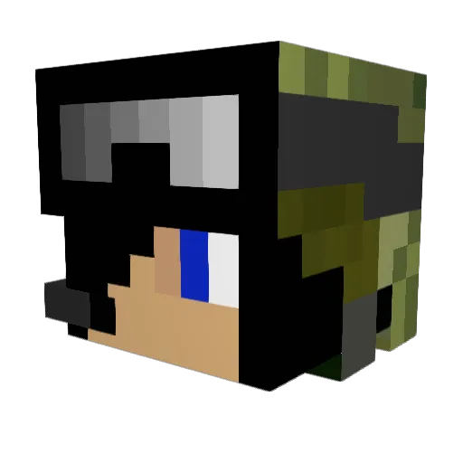 alec20000 Minecraft avatar head, 3D render