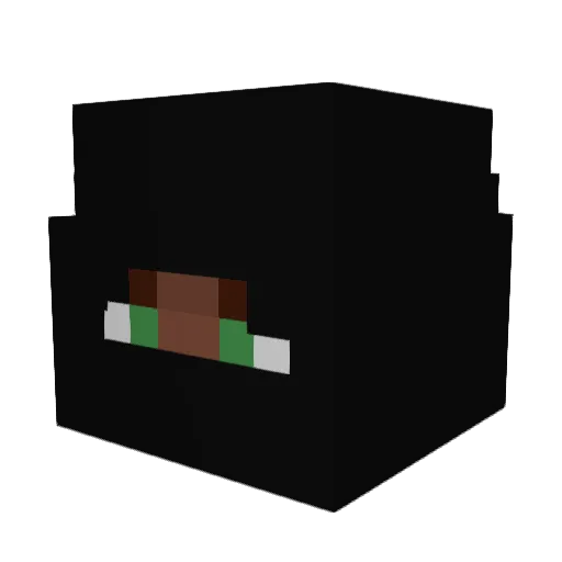 alecMineru Minecraft avatar head, 3D render