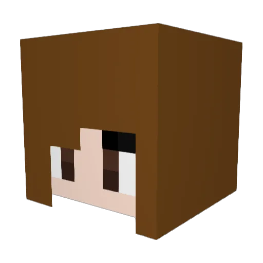 alecatimez Minecraft avatar head, 3D render