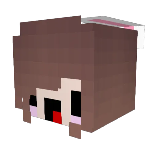 alecbcosta Minecraft avatar head, 3D render