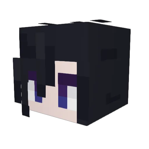 alecksanda Minecraft avatar head, 3D render