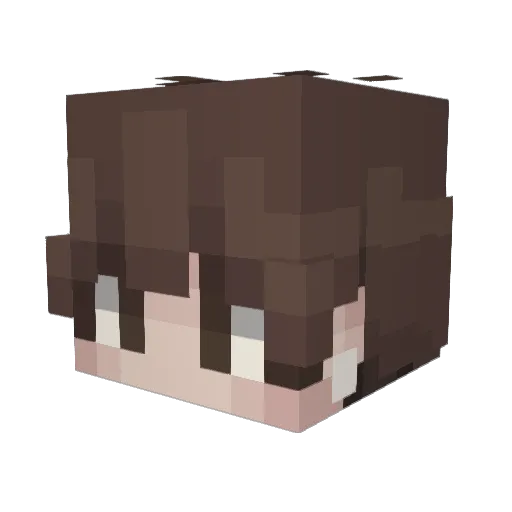 alecomaa Minecraft avatar head, 3D render
