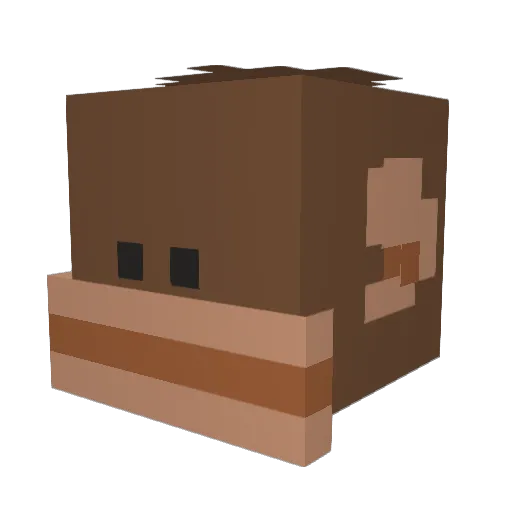 aledelsol Minecraft avatar head, 3D render