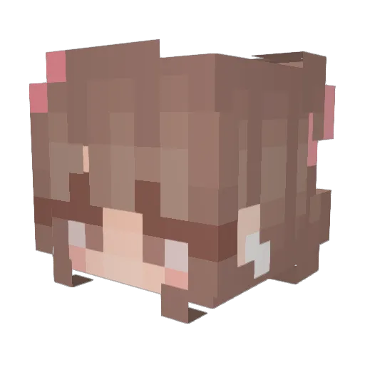 alee_orc Minecraft avatar head, 3D render