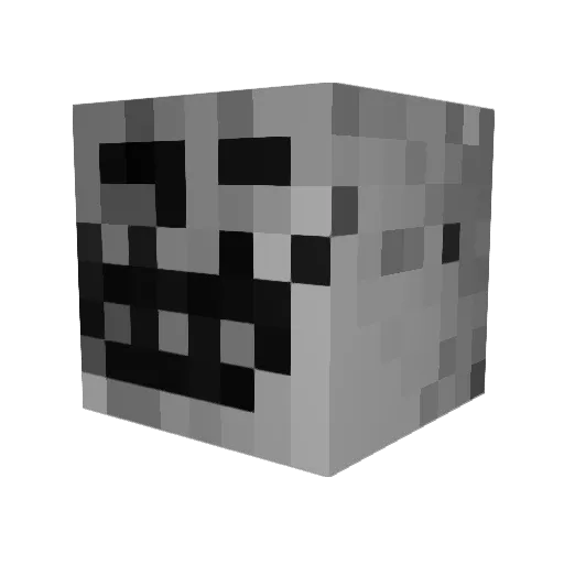 aleeekseeej Minecraft avatar head, 3D render