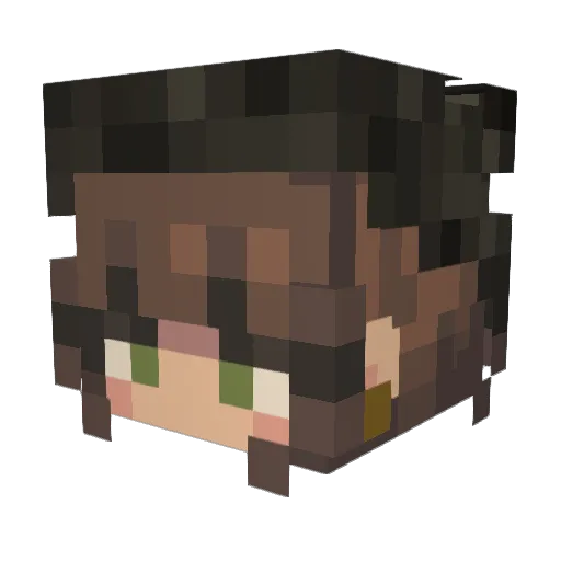 aleelee123 Minecraft avatar head, 3D render
