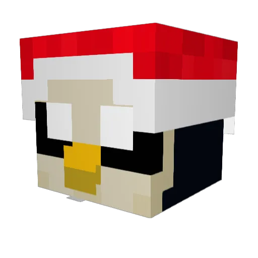 aleenabella Minecraft avatar head, 3D render