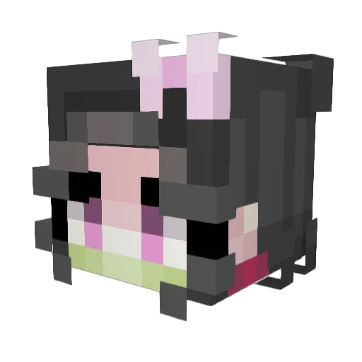 aleenmegi Minecraft avatar head, 3D render