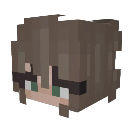 aleexaaa Minecraft avatar head, 3D render