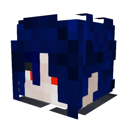 alegamerlb Minecraft avatar head, 3D render