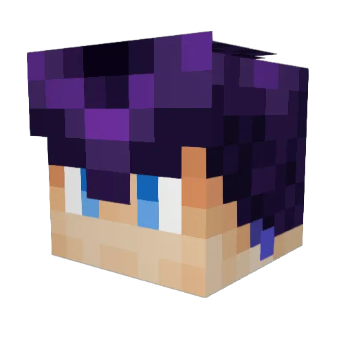 aleinipopeini Minecraft avatar head, 3D render