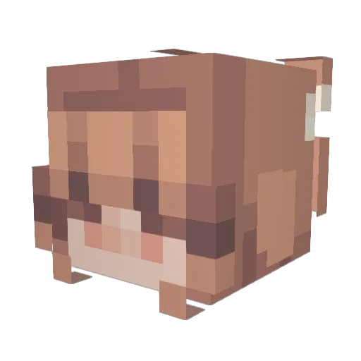 alej0728 Minecraft avatar head, 3D render