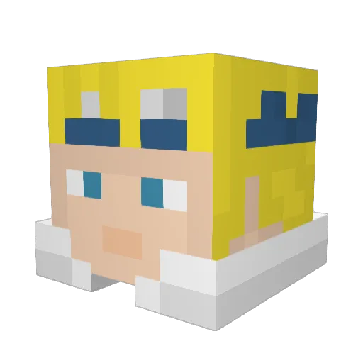 alejandr0gg Minecraft avatar head, 3D render