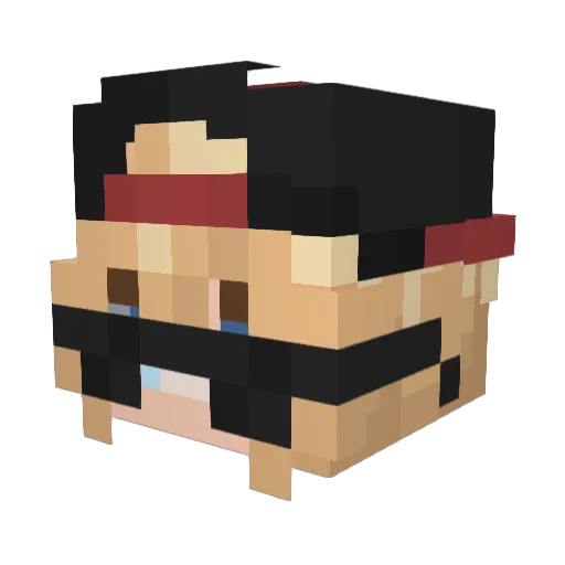alejandraa_gato Minecraft avatar head, 3D render