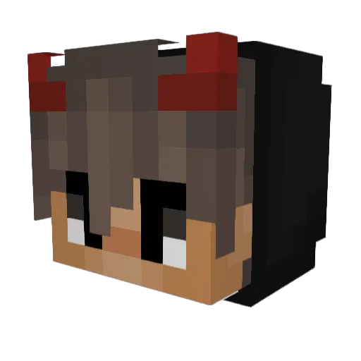 alejandrology Minecraft avatar head, 3D render