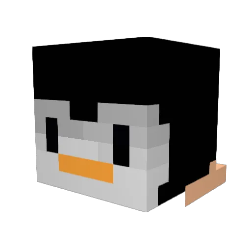 alejitox Minecraft avatar head, 3D render