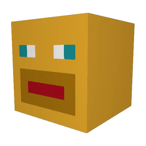 alek9 Minecraft avatar head, 3D render