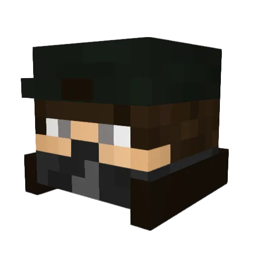 aleksaelezovic Minecraft avatar head, 3D render