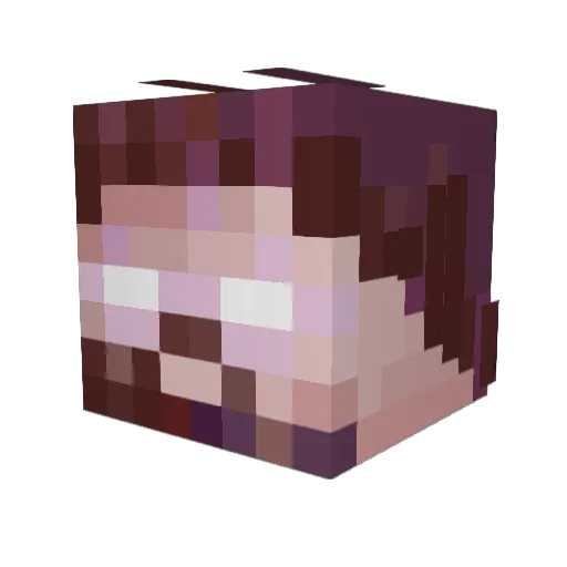 aleksandras321 Minecraft avatar head, 3D render