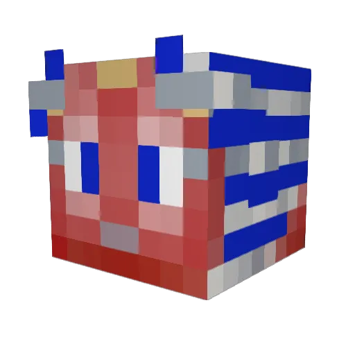 aleksdaboss2003 Minecraft avatar head, 3D render