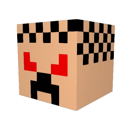 aleksood123 Minecraft avatar head, 3D render