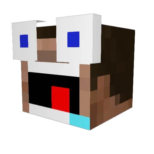 aleksv21 Minecraft avatar head, 3D render