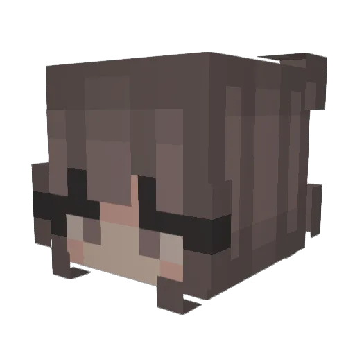 alekswasfound Minecraft avatar head, 3D render