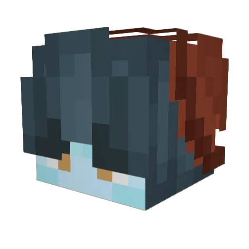 alekzee Minecraft avatar head, 3D render