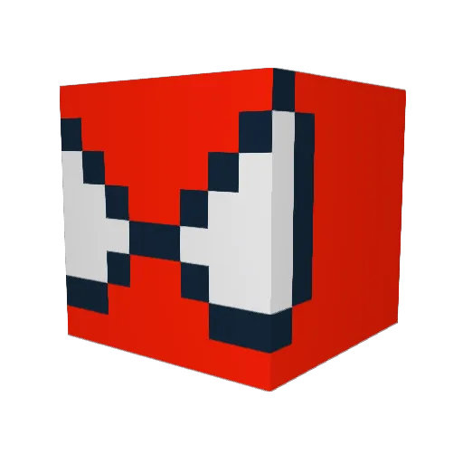 alelepotram Minecraft avatar head, 3D render