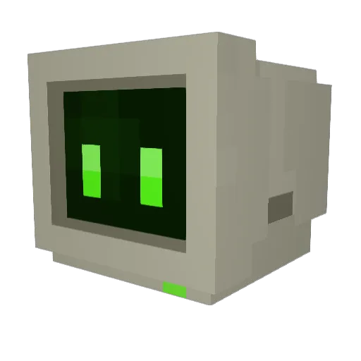 alemale Minecraft avatar head, 3D render