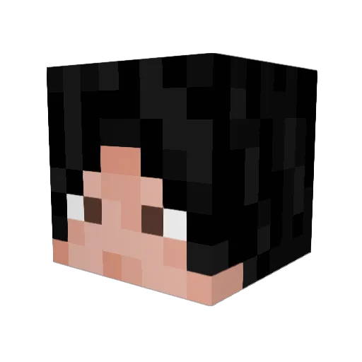 alemegia Minecraft avatar head, 3D render