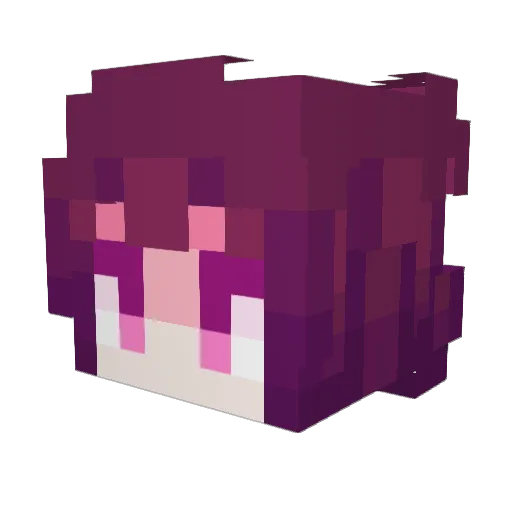 alemone Minecraft avatar head, 3D render