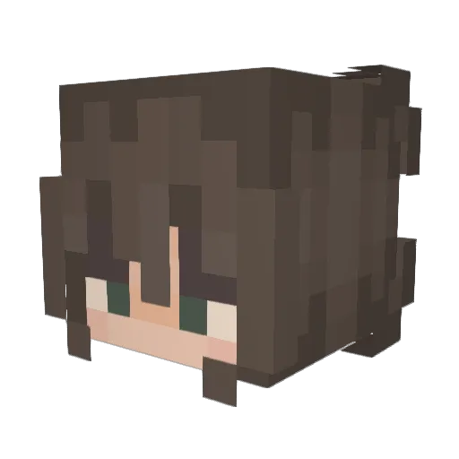 alenaaa_ Minecraft avatar head, 3D render
