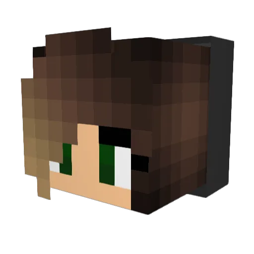 alenhardt Minecraft avatar head, 3D render