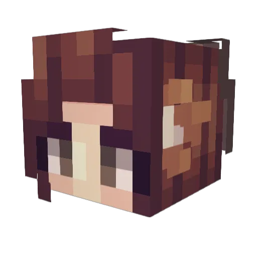 aleplant Minecraft avatar head, 3D render