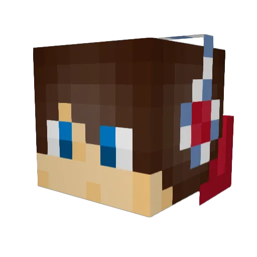 alereyxx Minecraft avatar head, 3D render